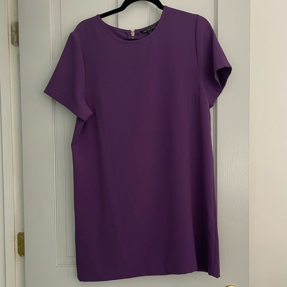 Euc Felicity and Coco purple shift dress size large